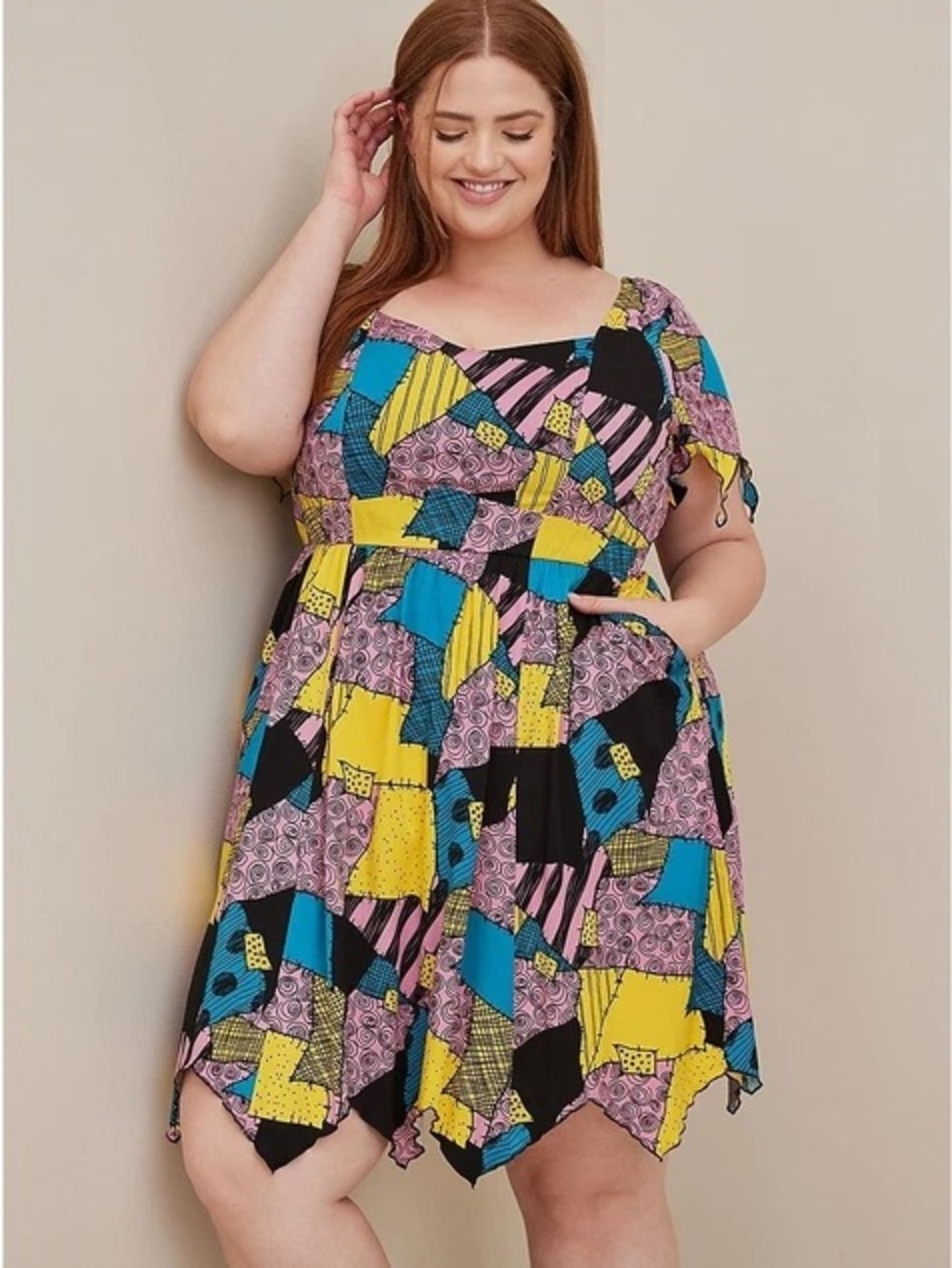 NEW Torrid Nightmare Before Christmas Sally Cosplay Skater Dress Size 4X